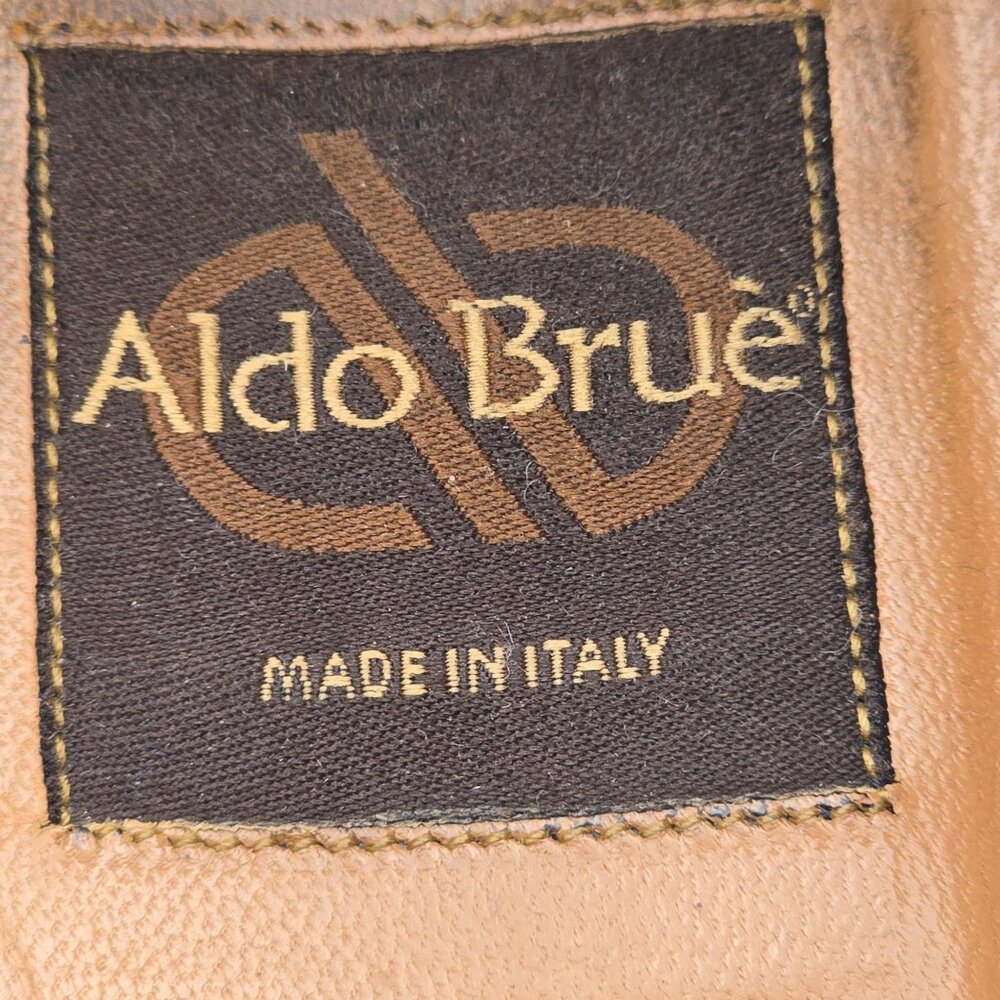 Aldo Bruè Italy Exotic Navy Blue Ostrich Leg Dress Shoe Men 10.5 Slip-on Loafers - Picture 8 of 11